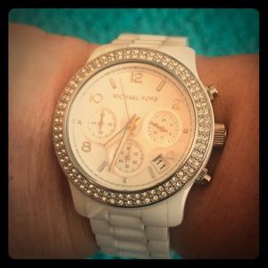 Michael Kors white ceramic watch
